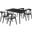 Westmont Santana 5 Piece Wood Dining Set In Black