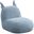 Weston 21.5 Inch Chenille Deer Shaped Kids Chair In Blue