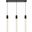Weston 3 Lights Pendant In Black 2066S32BK