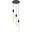Weston 3 Lights Pendant In Black 2067D16BK