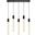 Weston 5 Lights Pendant In Black 2066S36BK