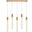 Weston 5 Lights Pendant In Satin Gold 2066S36SG