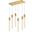 Weston 6 Lights Pendant In Satin Gold