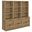 Westpark 3-piece Wall Unit Bookcase Set with USB In Mango