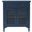 Westport 32 Inch Glass Door Accent Cabinet Storage with Adjustable Shelves In Blue