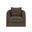 Wexford Swivel Lounge Chair In Rika Chocolate