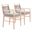 Wezly Dining Chair Set of 2 In Gray