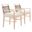Wezly Dining Chair Set of 2 In Ivory