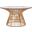 Whent Round Coffee Table in Natural and Black