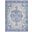 Whimsicle 4' x 6' Farmhouse Indoor Rug In Grey and Blue