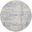 Whimsicle 5' x 5' Round Modern Indoor Rug In Grey and Blue