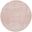 Whimsicle 5' x 5' Round Indoor Rug In Ivory and Pink