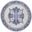 Whimsicle 5' x 5' Round Farmhouse Indoor Rug In Ivory Blue