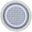 Whimsicle 5' x 5' Round Farmhouse Indoor Rug In Ivory Blue