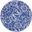 Whimsicle 5' x 5' Round Farmhouse Indoor Rug In Navy