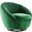 Whirr Tufted Performance Velvet Swivel Chair In Emerald