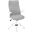 White Office Chair In Grey Fabric With Multi Position