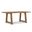 Whitley Solid Mango Dining Table In Burnt Wax