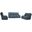 Whitman Powered By Freemotion Power Reclining Sofa Loveseat and Recliner In Blue