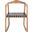 Willa Rocking Dining Chair in Black and Natural