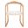 Willa Rocking Dining Chair in White and Natural