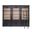 Willow Lane Three 8' Tall Bookcase Wall With Ladder In Black