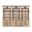 Willow Lane Three 8' Tall Bookcase Wall With Ladder In Brown