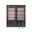 Willow Lane Two 8' Tall Bookcase Wall With Ladder In Black