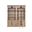 Willow Lane Two 8' Tall Bookcase Wall With Ladder In Brown