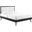 Willow Queen Wood Platform Bed With Splayed Legs In Black and White