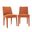 Wilson Upholstered Vintage Dining Chair Set of 2 In Auburn