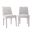 Wilson Upholstered Vintage Dining Chair Set of 2 In Platinum