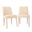 Wilson Upholstered Vintage Dining Chair Set of 2 In Sand