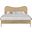 Windsor Rubberwood Full Bed In Natural and Natural