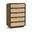 Windsor Solid Wood Chest In Brown