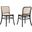 Winona Wood Dining Side Chair Set of 2 In Black