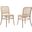 Winona Wood Dining Side Chair Set of 2 In Gray