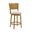 Winsley Swivel Counter Height Bar Stool In Amber Glow and White