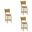 Winsley Swivel Counter Height Bar Stool Set of 3 In Amber Glow and White