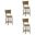 Winsley Swivel Counter Height Bar Stool Set of 3 In Putty Brown and White