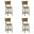 Winsley Swivel Counter Height Bar Stool Set of 4 In Putty Brown and White