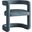 Winslow Performance Velvet Barrel Accent Chair In Blue