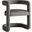 Winslow Performance Velvet Barrel Accent Chair In Storm Gray