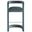 Winslow Performance Velvet Barstool In Cadet Blue