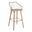 Winston 30 Inch Fixed Height Barstool In Whitewashed and Antique Copper