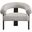 Winston Boucle Fabric Accent Chair In Cream/Black