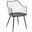 Winston Farmhouse Chair In Black Metal And Black Wood