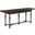Winston Flip-Top Console Table In Mahogany