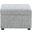 Winter Upholstered Hydraulic Lift Top Storage Ottoman In Grey