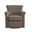 Winton Faux Leather Swivel Accent Chair In Espresso